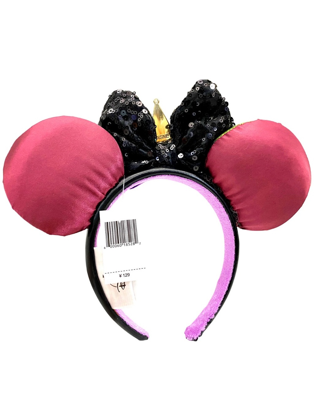 Disney Parks Headband Evil Queen Snow White Poison Apple Minnie Mouse Ear Bow - Picture 2 of 4